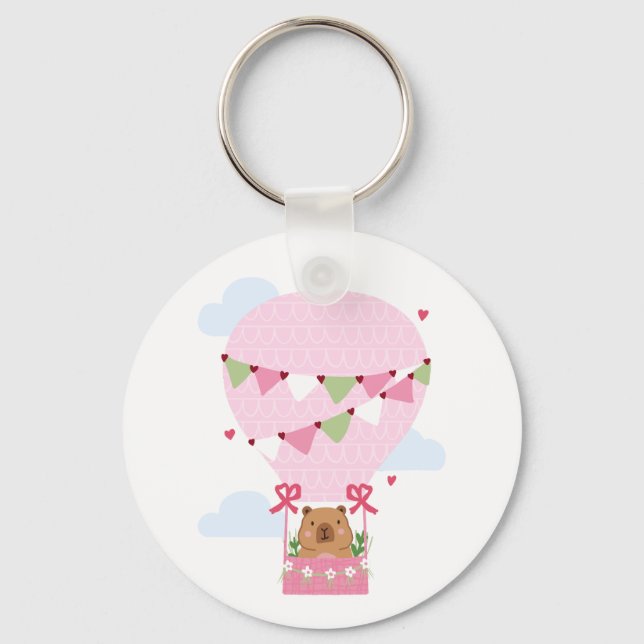 Llavero Capybara Birthday Party Kids Watch (Anverso)