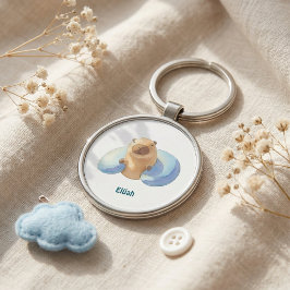 Llavero Capybara Keychain – Cute & Calm Design for Kids