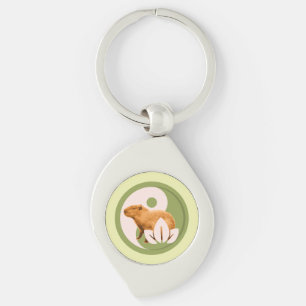 Llavero Capybara Zen Yin Yang Naturaleza Pacífica