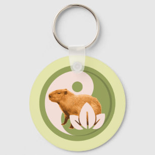 Llavero Capybara Zen Yin Yang Naturaleza Pacífica