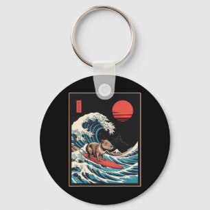Llavero Capyra Japón Kanagawa Ola Animal Surf Capyra