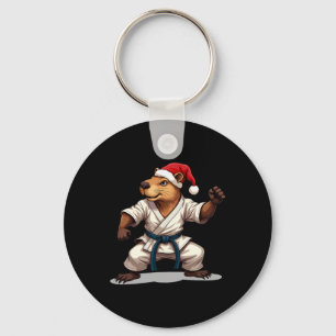Llavero Capyra Karate Navidades Artes Marciales Santa Hat 