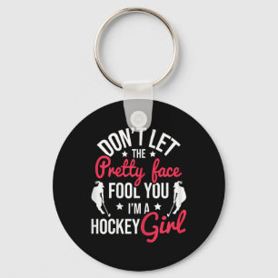 Llavero Cara Bonita Te Engaña Chica de Hockey - Hockey sob