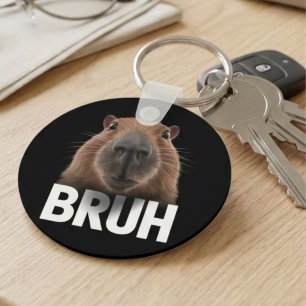 Llavero Cara de animal divertido carpincho BRUH Meme