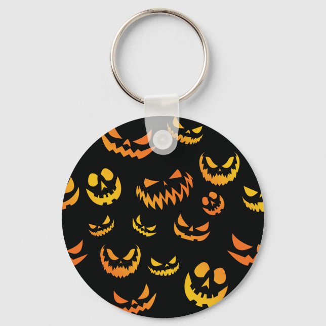 Llavero Cara de calabaza de Jack O Lantern (Anverso)