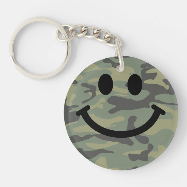 Llavero Cara de Camo Verde (Frente)