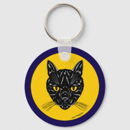 Llavero Cara de gato negro