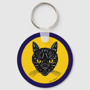 Llavero Cara de gato negro
