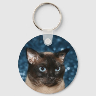 Llavero Cara de gato siamesa