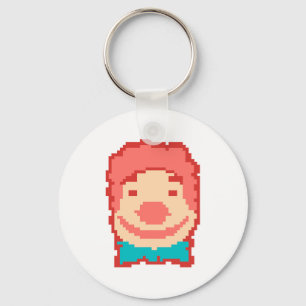 Llavero Cara de payaso pixelada linda 
