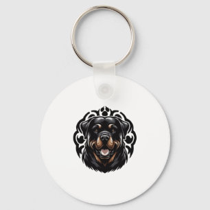 Llavero Cara de perro Rottweiler