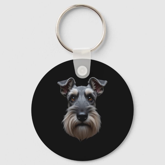 Llavero Cara de Schnauzer Dog Schnauzer (Anverso)