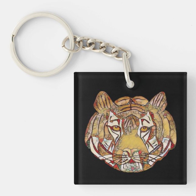 Llavero Cara de Tigre (Frente)