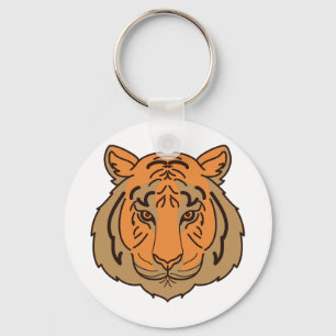 Llavero Cara del tigre naranja