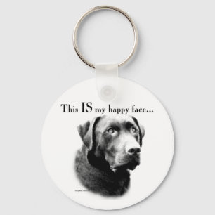 Llavero Cara feliz de laboratorio