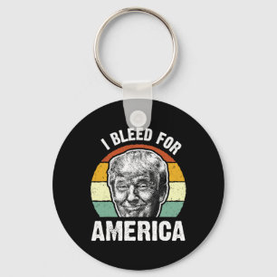 Llavero Cara Grande Retro Trump Sangro Por América Vintage