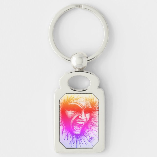 Llavero Cara gritando (Anverso)