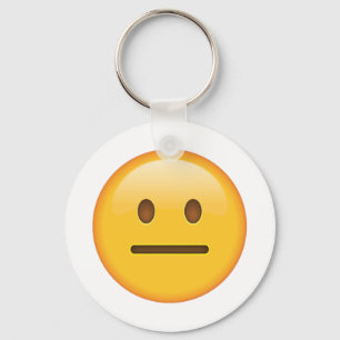 Llavero Cara neutral - Emoji