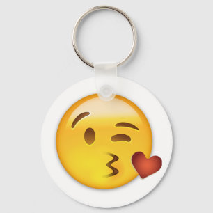 Llavero Cara que lanza una emoji del beso
