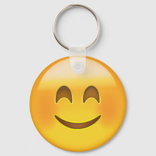 Llavero Cara Sonriente Con Emoji De Ojos Sonrientes