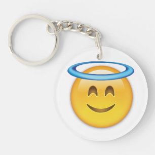 Llavero Cara sonriente con emoji del halo