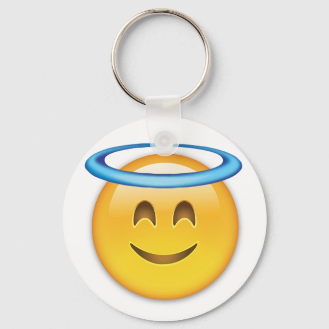 Llavero Cara sonriente con Emoji Halo (Anverso)
