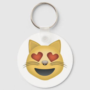 Llavero Cara sonriente del gato con emoji en forma de