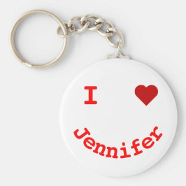 Llavero Cara sonriente personalizada en el corazón