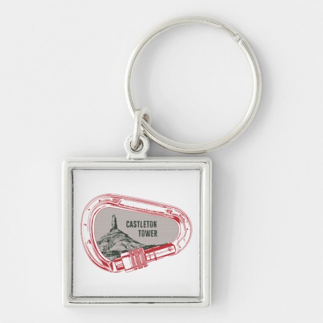 Llavero Carabiner de escalada de la torre Castleton (Frente)