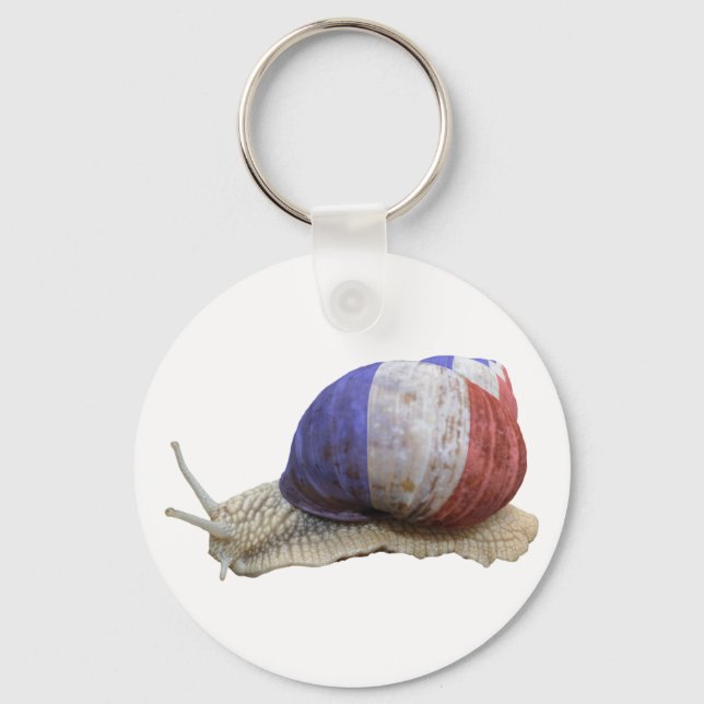 Llavero Caracol de la bandera francesa (Anverso)