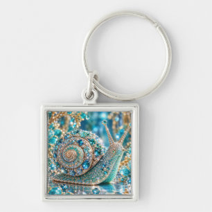 Llavero Caracol joya brillante
