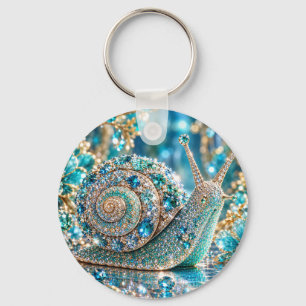 Llavero Caracol joya brillante