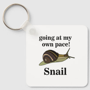 Llavero Caracol que va a mi propio ritmo Caracol divertido