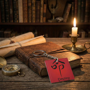 Llavero Carácter chino destino