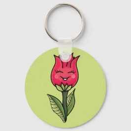 Llavero Carácter de flor suave Girly