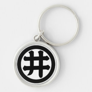 Llavero Carácter kanji I en círculo