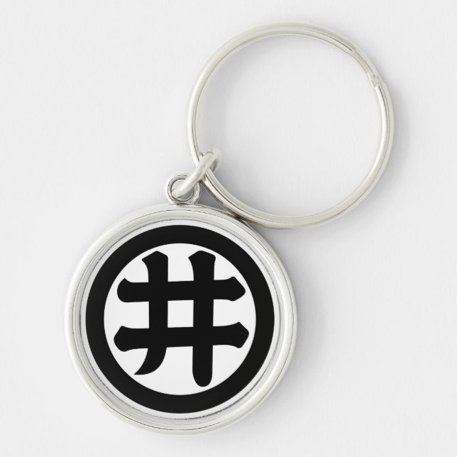 Llavero Carácter kanji I en círculo (Frente)