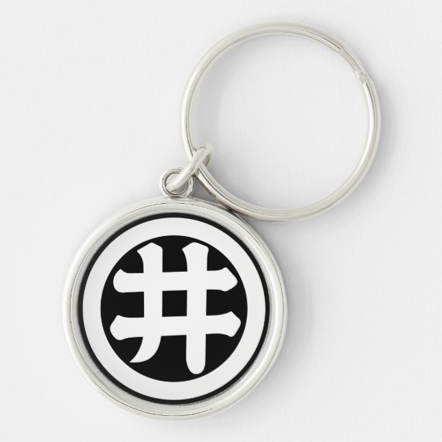Llavero Carácter Kanji I en círculo (Frente)