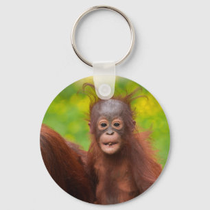 Llavero Carácter quirky de un bebé orangután