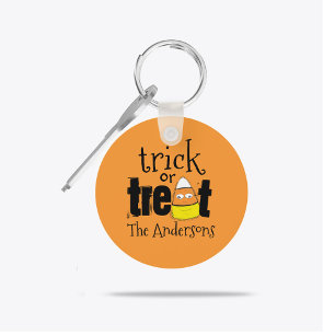 Llavero Caramelo de Halloween Personalizado Trick or Treat