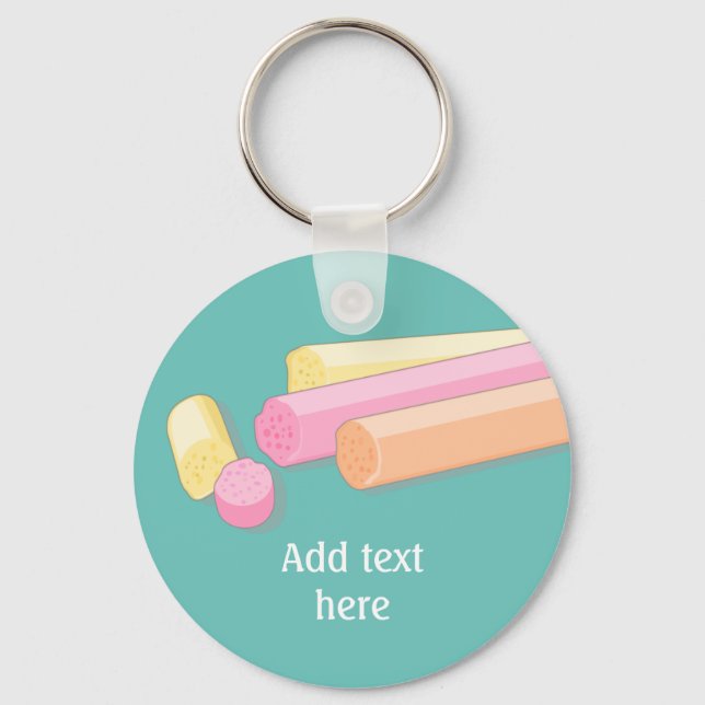 Llavero Caramelos de rock suave de Edimburgo en Escocia (Anverso)