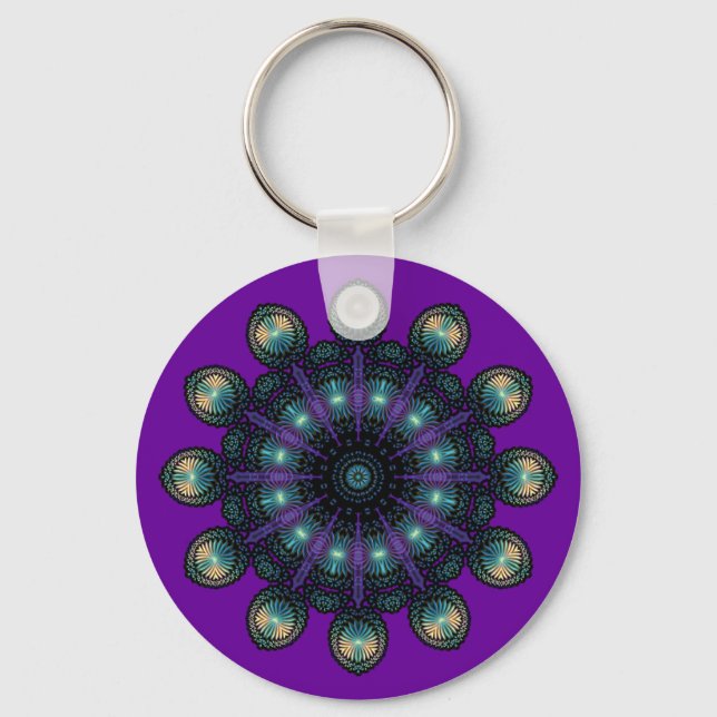 Llavero Caras de reloj - Apofisis fractal (Anverso)