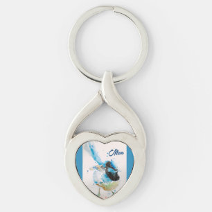 Llavero Carbonero Azul Carboneros Acuarela Azul Bebé Austr