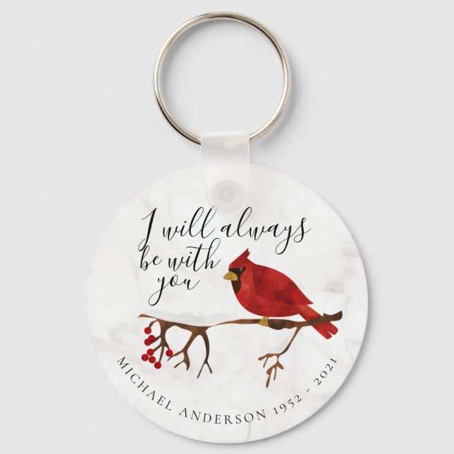 Llavero Cardenal Always With You Marble Tributo (Anverso)
