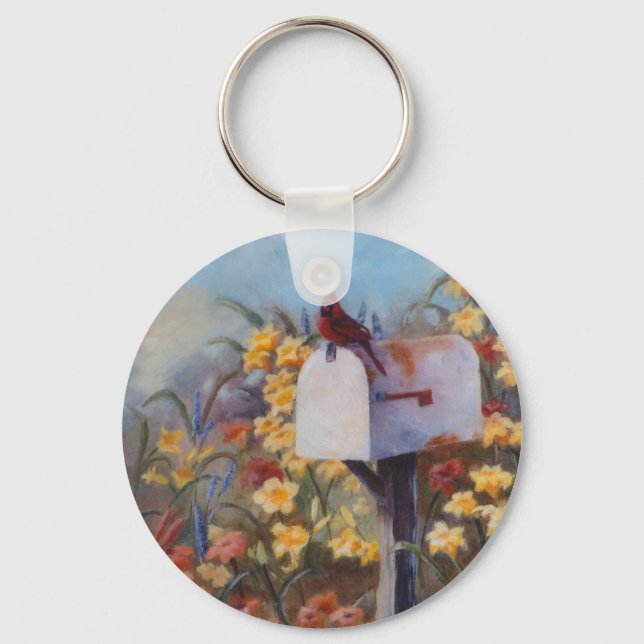 Llavero Cardenal esperando el correo (Anverso)