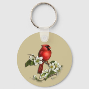 Llavero Cardenal masculino en Dogwood Keychain