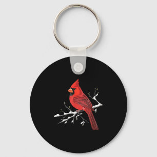 Llavero Cardenal Rojo Majestuoso Observación de Aves Obser