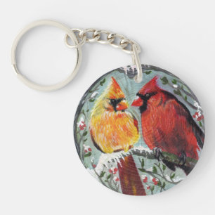 Llavero Cardenales en la cadena de claves del amor
