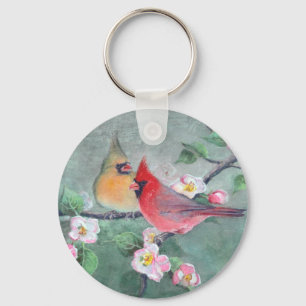 Llavero CARDENALES y FLORES de APPLE de SHARON SHARPE