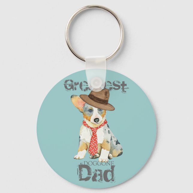 Llavero Cardigan Welsh Corgi Dad (Anverso)